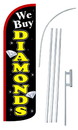 NEOPlex SW10877-4SPD-SGS We Buy Diamonds Deluxe Windless Swooper Flag Kit