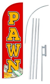 NEOPlex SW10878-4SPD-SGS Pawn Deluxe Windless Swooper Flag Kit