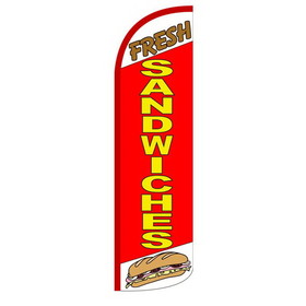 NEOPlex SW10881 Fresh Sandwiches Red/Yellow Dlx 2 Swooper 38"X138"