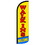 NEOPlex SW10908 Walk Ins Welcome Red/Yellow Dlx 2 Swooper 38"X138"