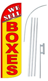 NEOPlex SW10913-4SPD-SGS We Sell Yellow Boxes Deluxe Windless Swooper Flag Kit