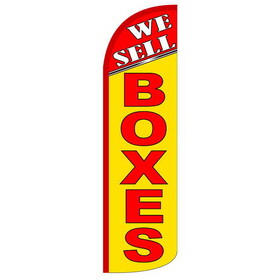 NEOPlex SW10913 We Sell Boxes Red/Yellow Dlx 2 Swooper 38"X138"