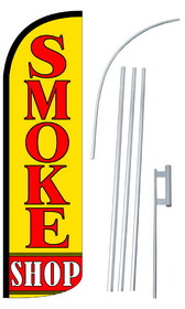 NEOPlex SW10916_4SPD_SGS Smoke Shop Deluxe Windless Swooper Flag Kit