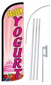 NEOPlex SW10950_4SPD_SGS Frozen Yogurt Pink Extra Wide Windless Swooper Flag Bundle
