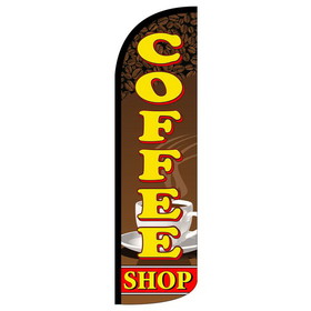 NEOPlex SW10955 Coffee Shop Brown/Yellow Spd Swooper 38"X138"