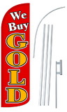 NEOPlex SW10972-4SPD-SGS We Buy Gold Deluxe Windless Swooper Flag Kit