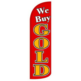 NEOPlex SW10972 We Buy Gold Red/Gold Spd Swooper 38"X138"