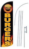 NEOPlex SW10993-4SPD-SGS Burgers Deluxe Windless Swooper Flag Bundle