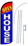 NEOPlex SW10996-4SPD-SGS Open House Deluxe Windless Swooper Flag Bundle