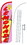 NEOPlex SW11006-4SPD-SGS Lemonade Pink Deluxe Windless Swooper Flag Kit