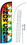 NEOPlex SW11011-4SPD-SGS Snow Cones Rainbow Deluxe Windless Swooper Flag Kit