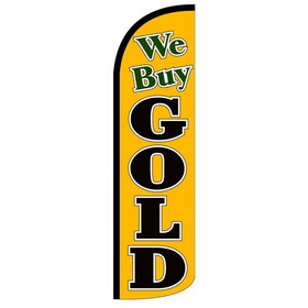 NEOPlex SW11012 We Buy Gold Black/Gold Spd Swooper 38"X138"