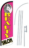 NEOPlex SW11030-4SPD-SGS Beauty Salon Pink Deluxe Windless Swooper Flag Kit