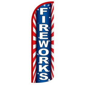 NEOPlex SW11036 Fireworks Red/Blue/White Spd Swooper 38"X138"