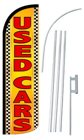 NEOPlex SW11047_4SPD_SGS Used Cars Yellow Deluxe Windless Swooper Flag Kit