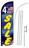 NEOPlex SW11052-4SPD-SGS 4Th July Sale Deluxe Windless Swooper Flag Kit