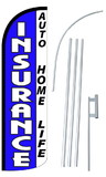 NEOPlex SW11064-4SPD-SGS Insurance -Auto-Home-Life-Deluxe Windless Swooper Flag Kit