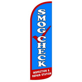 NEOPlex SW11069 Smog Check Blue/White/Red Spd Swooper 38"X138"