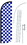 NEOPlex SW11087-4SPD-SGS Blue & White Checkered Deluxe Windless Swooper Flag Kit