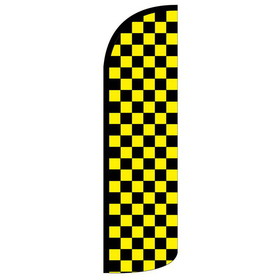 NEOPlex SW11088 Checkered Yellow/ Black Spd Swooper 38"X138"