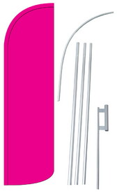 NEOPlex SW11094_4SPD_SGS Solid Pink Deluxe Windless Swooper Flag Kit