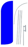 NEOPlex SW11096-4SPD-SGS Solid Blue Deluxe Windless Swooper Flag Kit