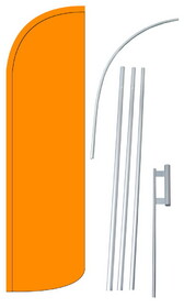 NEOPlex SW11097_4SPD_SGS Solid Orange Deluxe Windless Swooper Flag Kit