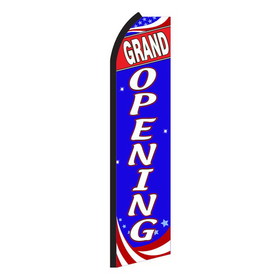 NEOPlex SW11111 Grand Opening Red, White & Blue Swooper Flag