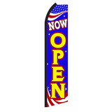 NEOPlex SW11112 Now Open Red, White & Blue Swooper Flag