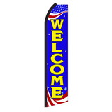 NEOPlex SW11113 Welcome Red, White & Blue Swooper Flag