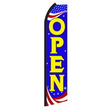 NEOPlex SW11114 Open Red, White & Blue Swooper Flag