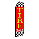NEOPlex SW11158 Tire Sale Checkered Red & Yellow Swooper Flag