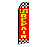 NEOPlex SW11165 Auto Repair Red & Yellow Swooper Flag