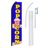 NEOPlex SW11189-4PL-SGS Popcorn Blue & Yellow Swooper Flag Bundle