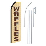 NEOPlex SW11198-4PL-SGS Waffles Tan & Brown Swooper Flag Bundle