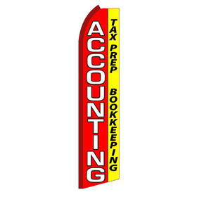 NEOPlex SW11208 Accounting Red & Yellow Swooper Flag