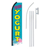NEOPlex SW11234-4PL-SGS Frozen Yogurt Swooper Flag Bundle