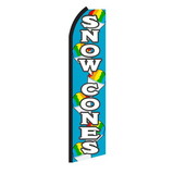 NEOPlex SW11250 Snow Cones Blue & White Swooper Flag
