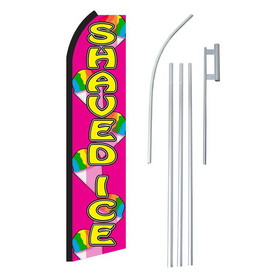 NEOPlex SW11251-4PL-SGS Shaved Ice Pink & Yellow Swooper Flag Bundle