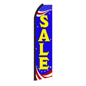 NEOPlex SW11276 Sale Red, White & Blue Swooper Flag