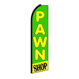 NEOPlex SW11303 Pawn Shop Green & Yellow Swooper Flag