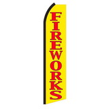 NEOPlex SW11316 Fireworks Yellow & Red Swooper Flag