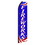 NEOPlex SW11317 Fireworks Red, White & Blue Swooper Flag