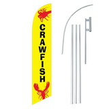 NEOPlex SW11366-4DLX-SGS Crawfish Yellow/Red Windless Swooper Flag Bundle