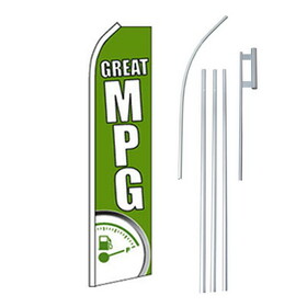 NEOPlex SW11371_4PL_SGS Great MPG Green Swooper Flag Bundle