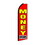 NEOPlex SW11374 Money Orders Yellow / Red 30" X 138" Swooper