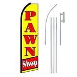 NEOPlex SW11382-4PL-SGS Pawn Shop Red/Yellow Swooper Flag Bundle