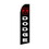 NEOPlex SW11384 DODGE WHITE/BLACK RED RAM 38" x 138" SWOOPER FLAG