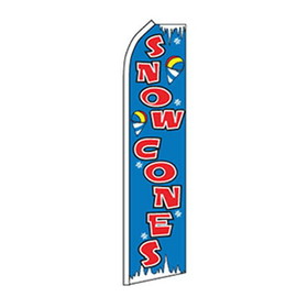 NEOPlex SW11400 Snow Cones Blue 30" X 138" Swooper Flag