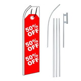 NEOPlex SW11403-4PL-SGS 50% Off Red Tag Swooper Flag Bundle